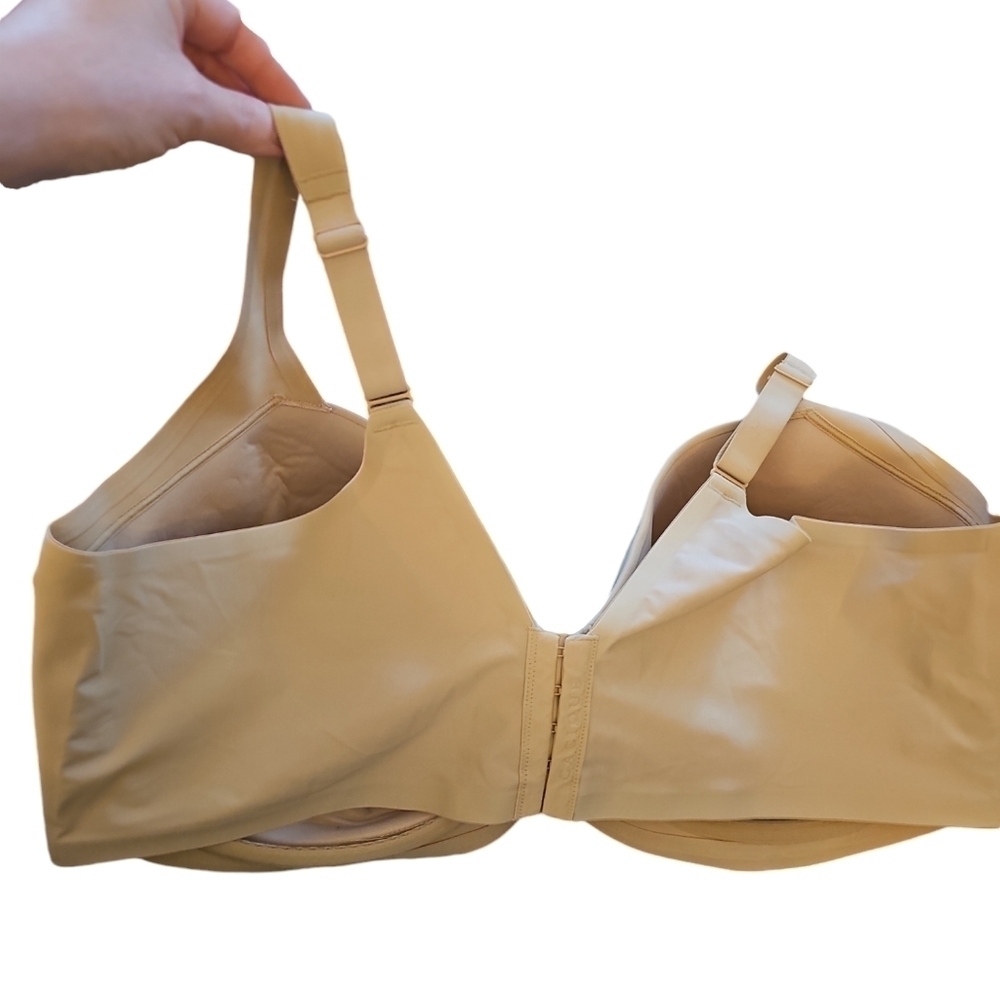 Cacique lightly lined balconette bra tan sz 44 G underwire nude new WL216 - Picture 2 of 7